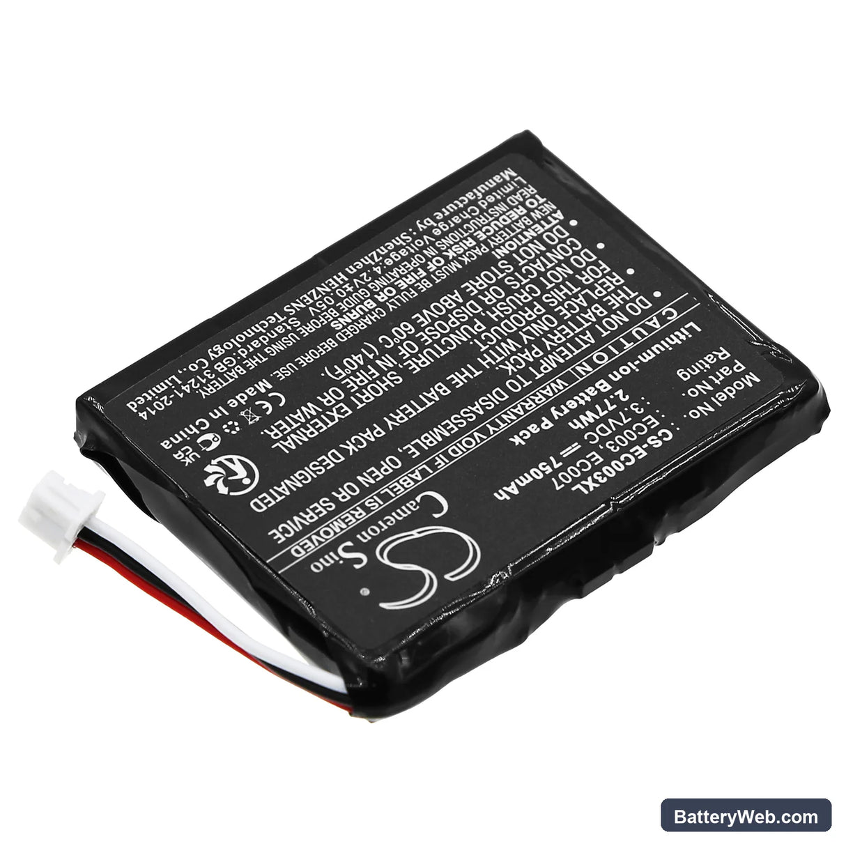 Apple iPOD Mini 4GB Replacement Battery, 3.7V, 750mAh, Li-ion 2
