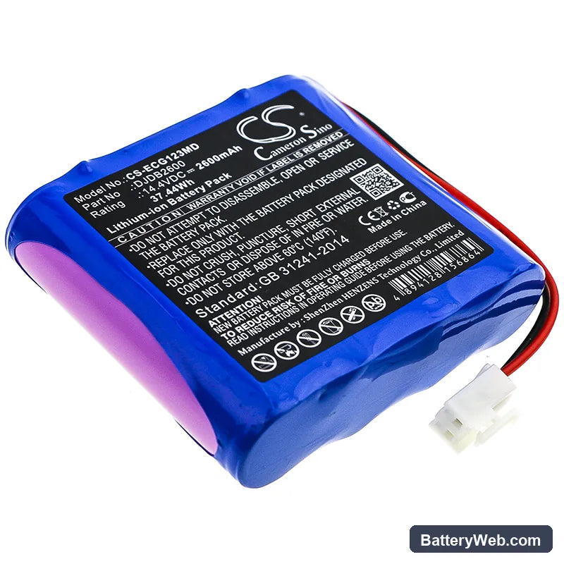 CMICS ECG-1230S Replacement Battery, 14.4V, 2600mAh, Li-ion 1