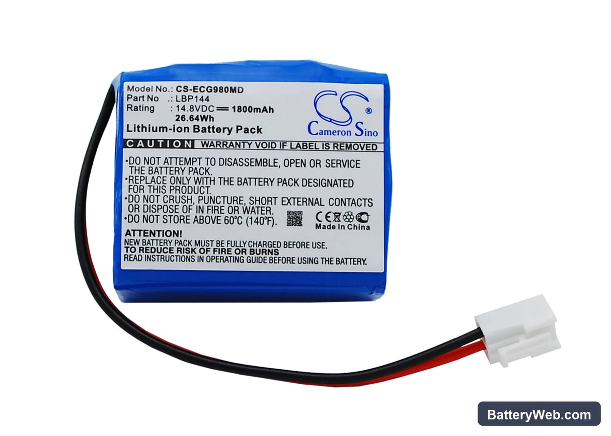 RAYTOP LBP144 Replacement Battery, 14.8V, 1800mAh, Li-ion 1