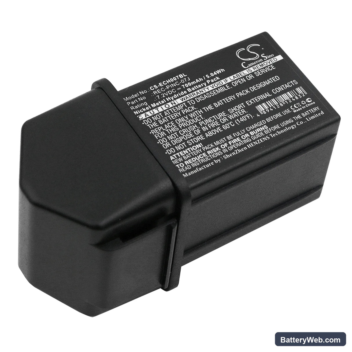 ELCA GENIO-M Replacement Battery, 7.2V, 700mAh, Ni-MH 1