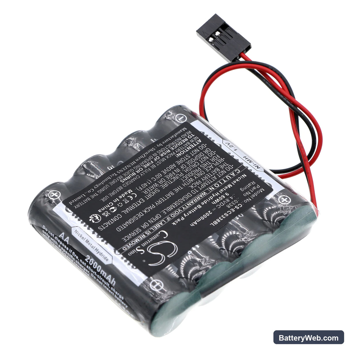EI Mobika Cash Register Replacement Battery, 4.8V, 2000mAh, Ni-MH 2