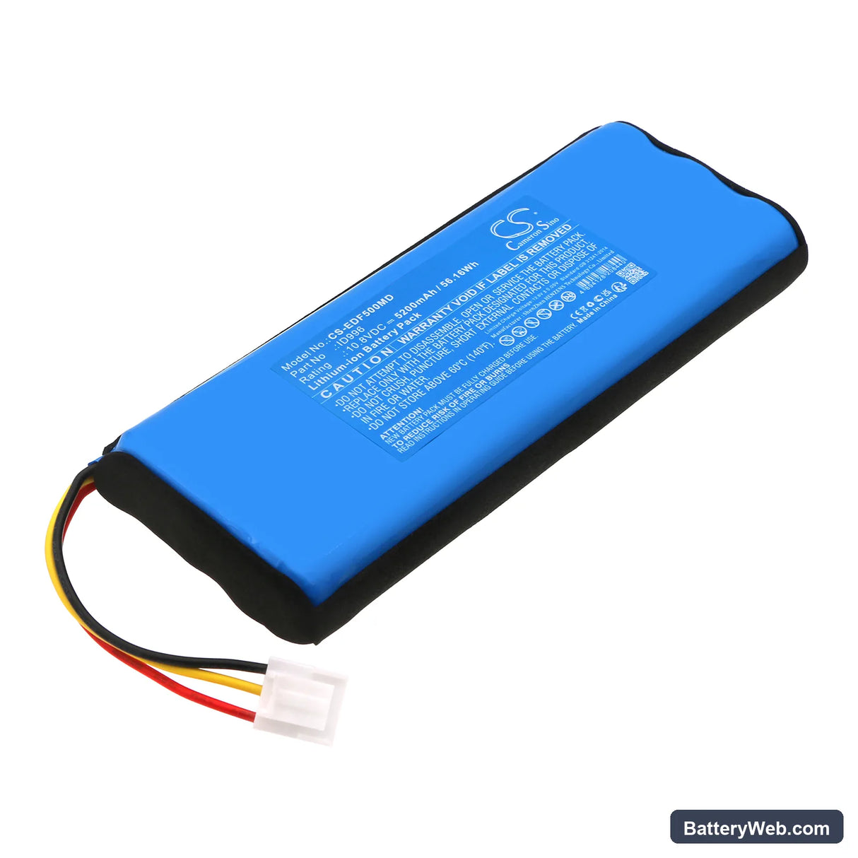 Edan X12 Replacement Battery, 10.8V, 5200mAh, Li-ion 1