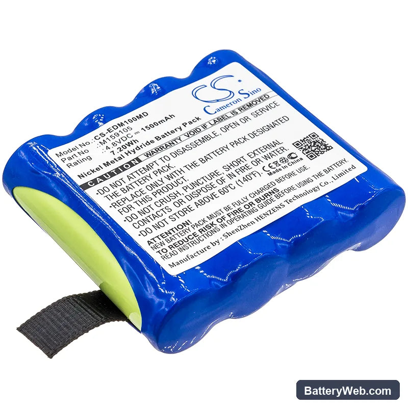 Edan oximeter H100 Replacement Battery, 4.8V, 1500mAh, Ni-MH 1