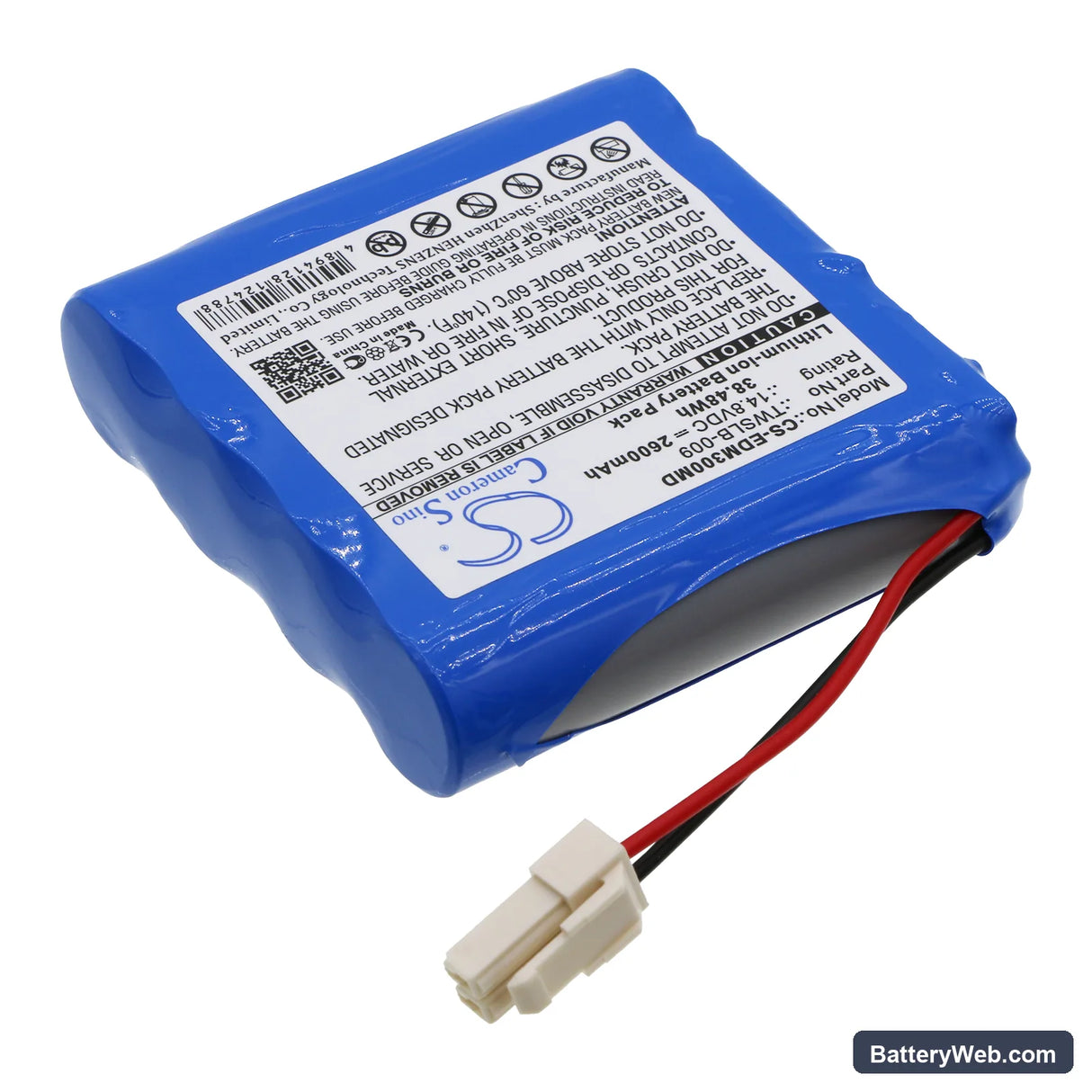 Edan M3 Replacement Battery, 14.8V, 2600mAh, Li-ion 2