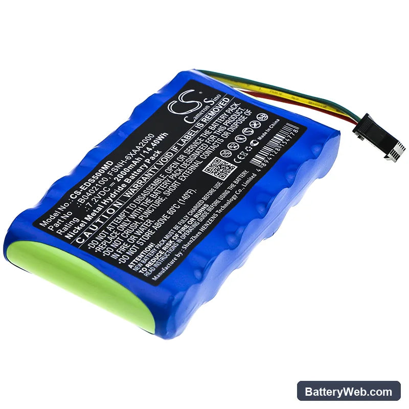 Edan SD5 Replacement Battery, 7.2V, 2000mAh, Ni-MH 1