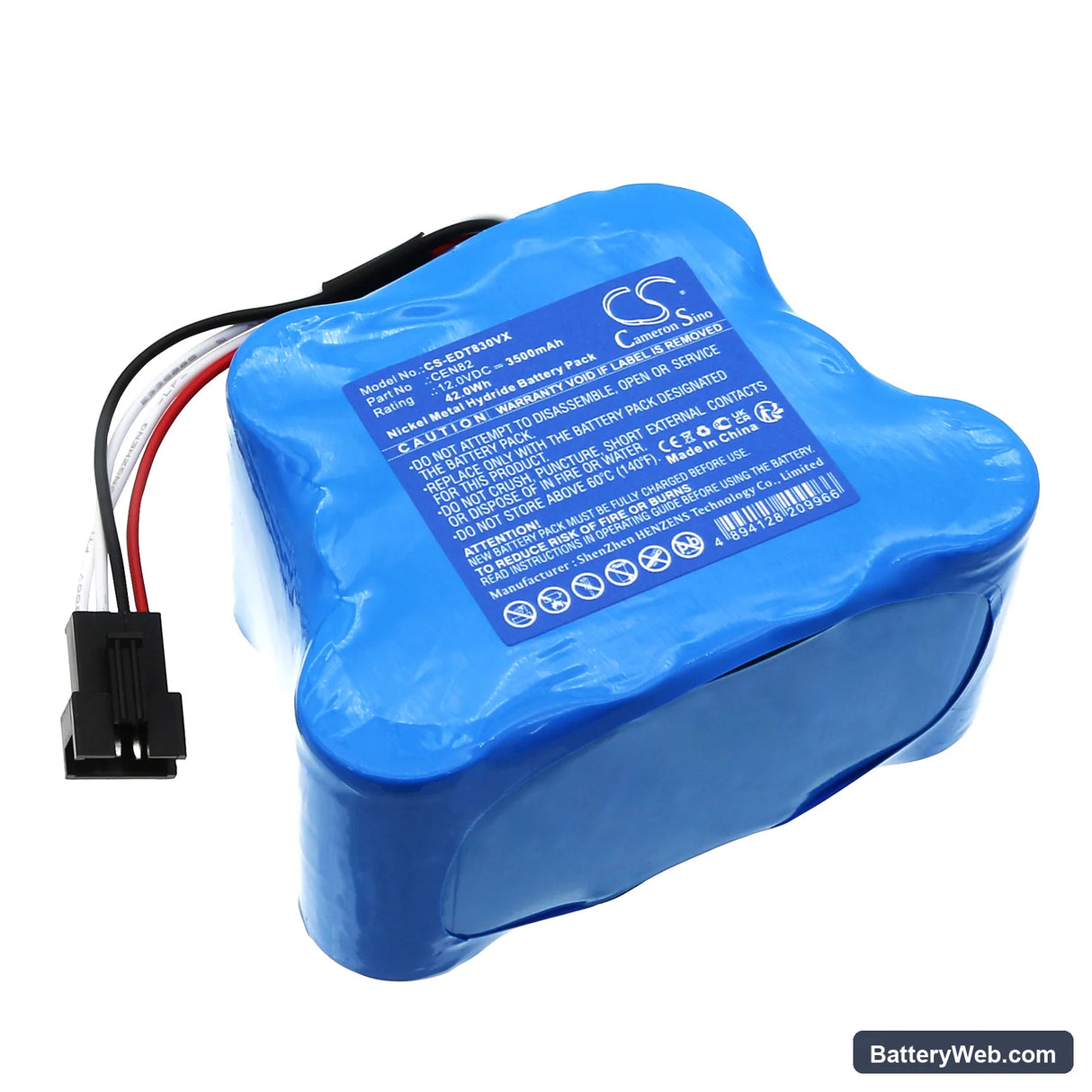 Ecovacs Deebot 830 Replacement Battery, 12V, 3500mAh, Ni-MH 1