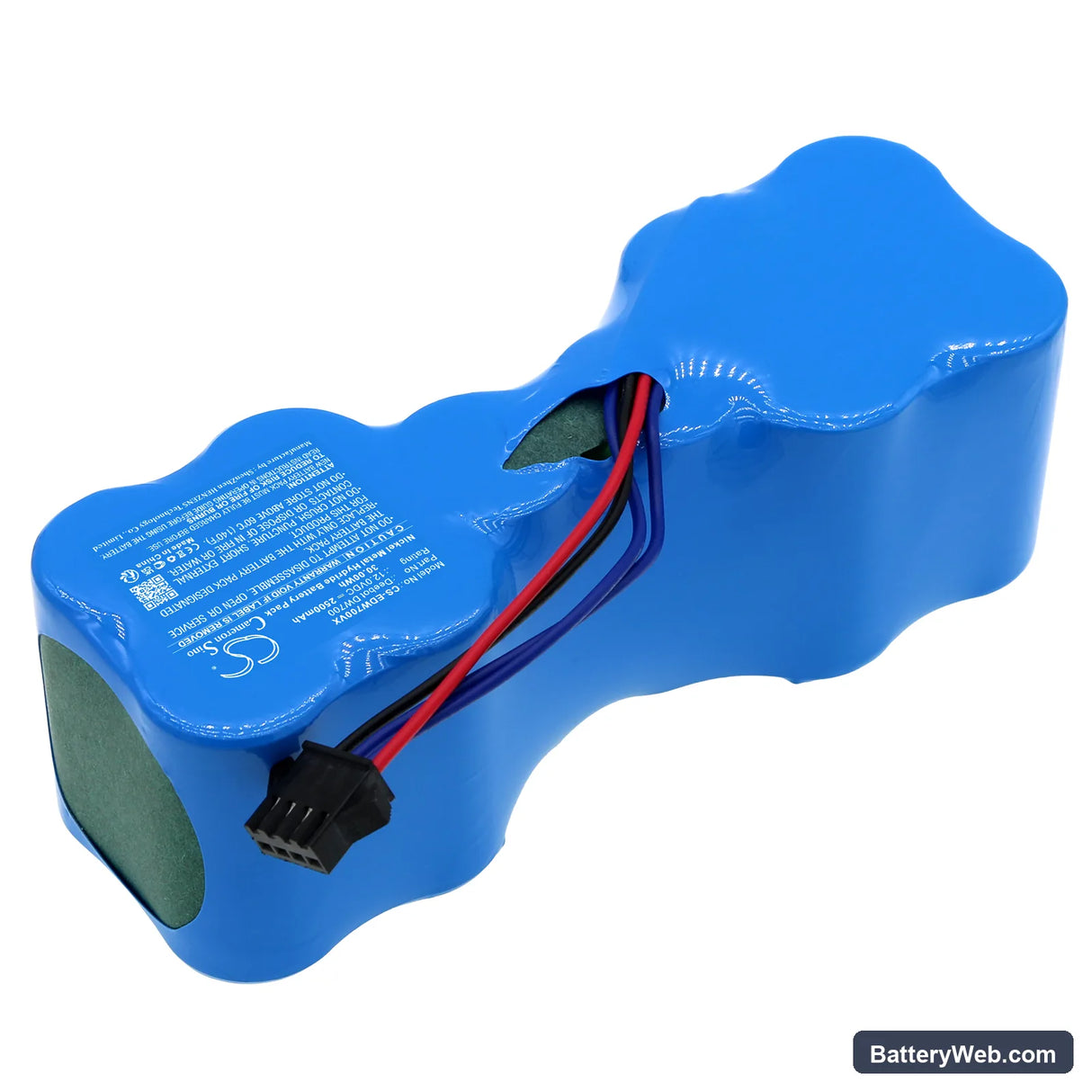 Ecovacs Deebot DW700 Replacement Battery, 12V, 2500mAh, Ni-MH 2