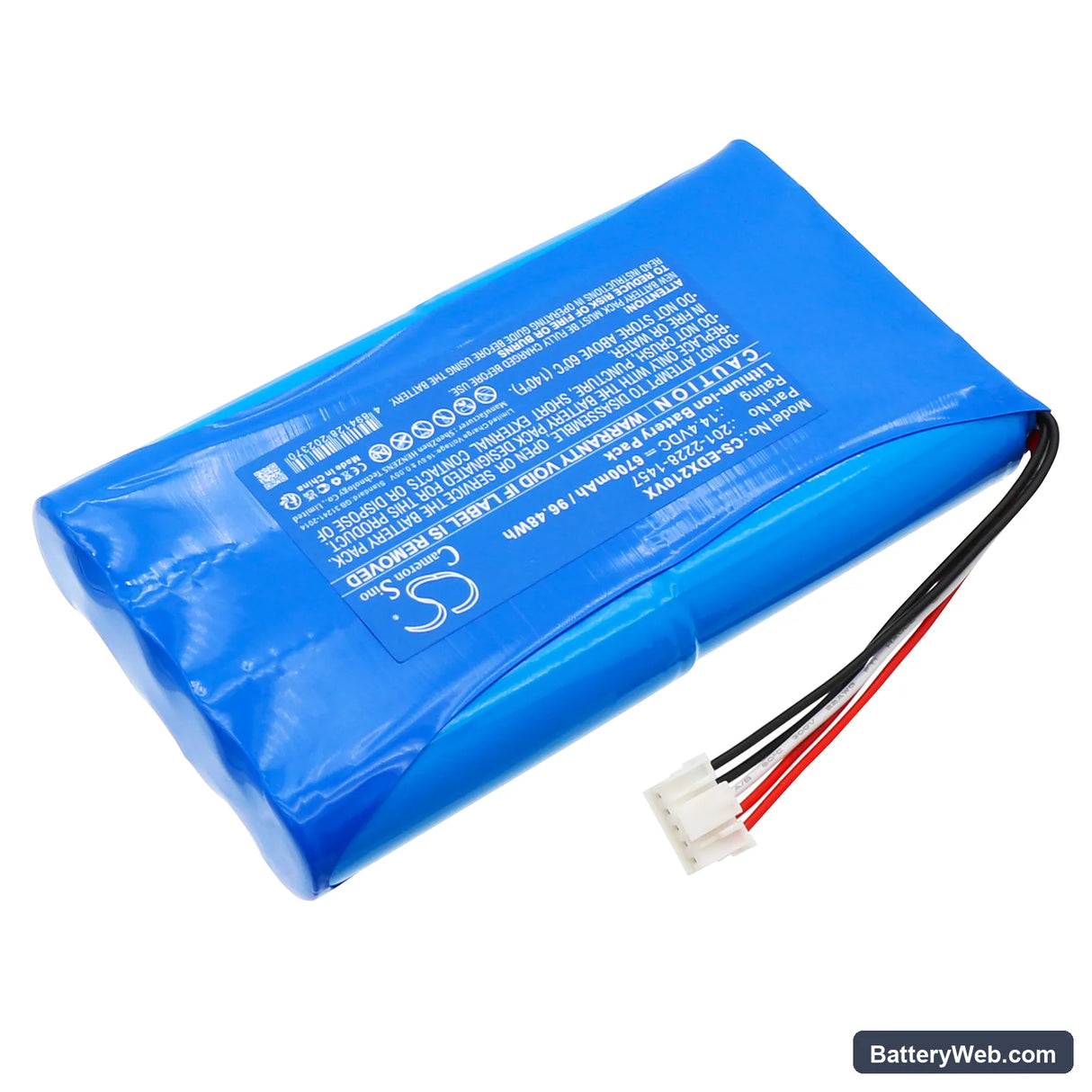 Ecovacs Deebot X2 OMNI Replacement Battery, 14.4V, 6700mAh, Li-ion 2