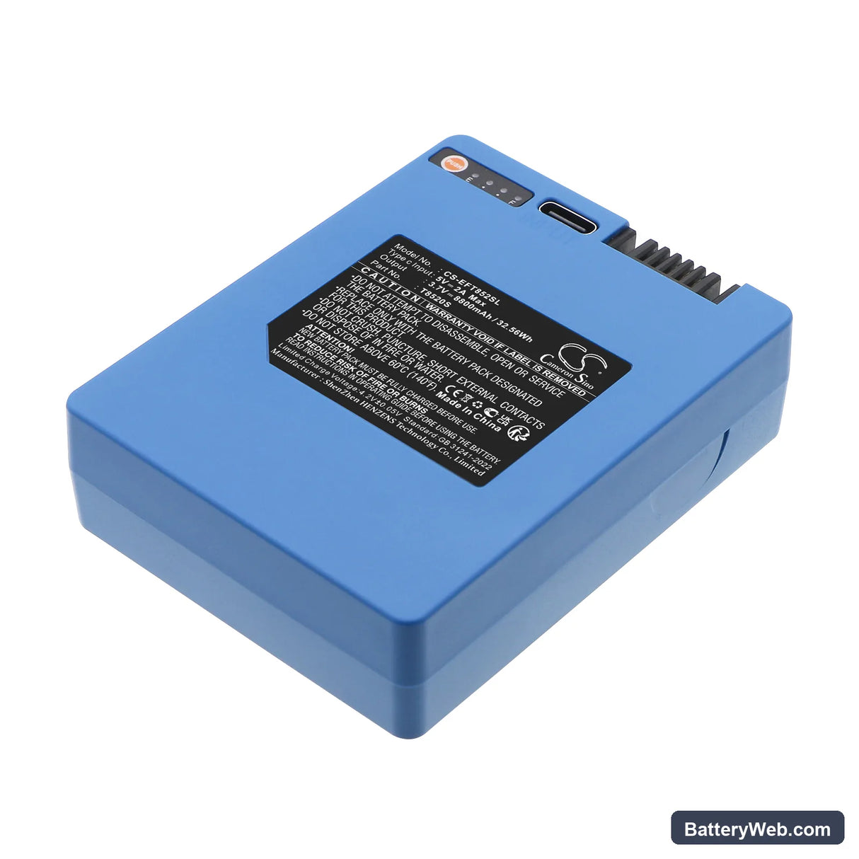 Eufy E330 Replacement Battery, 3.7V, 8800mAh, Li-ion 1