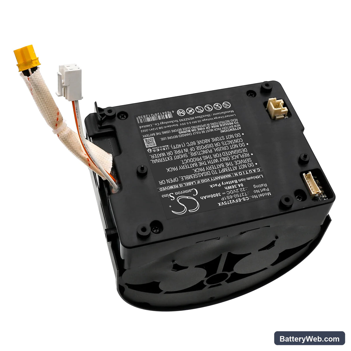 Eufy Mach V1 T2750 Wet & Dry Replacement Battery, 22.2V, 3800mAh, Li-ion 2