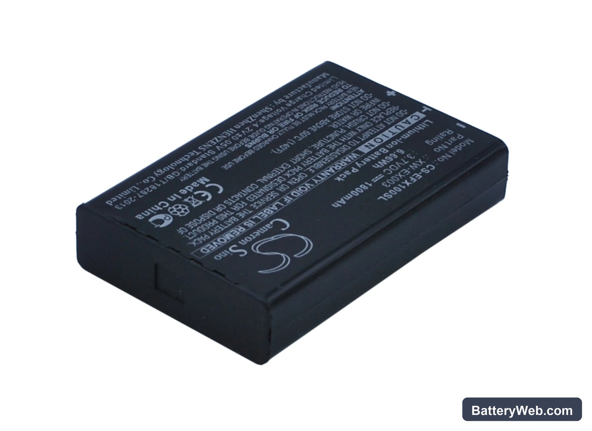 EXFO AXS-100 Replacement Battery, 3.7V, 1800mAh, Li-ion 2