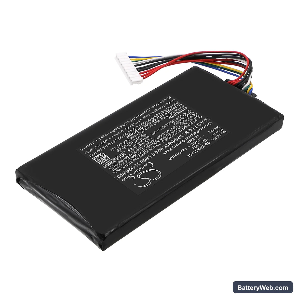 EXFO EX10 10G Ethernet Tester Replacement Battery, 3.7V, 12000mAh, Li-Polymer 2