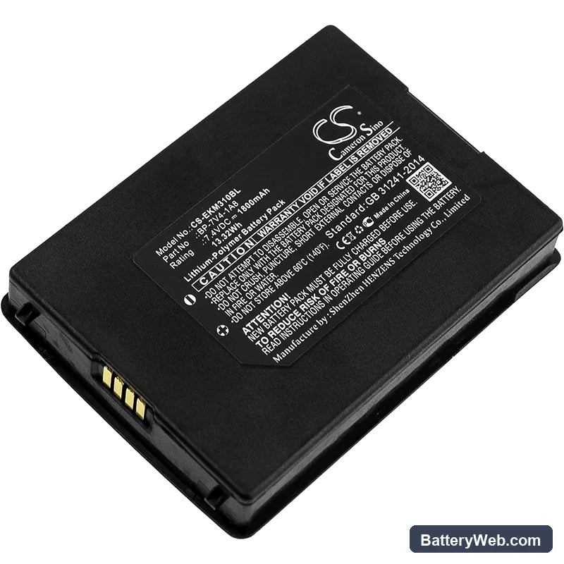E-SEEK M310 Replacement Battery, 7.4V, 1800mAh, Li-Polymer 1