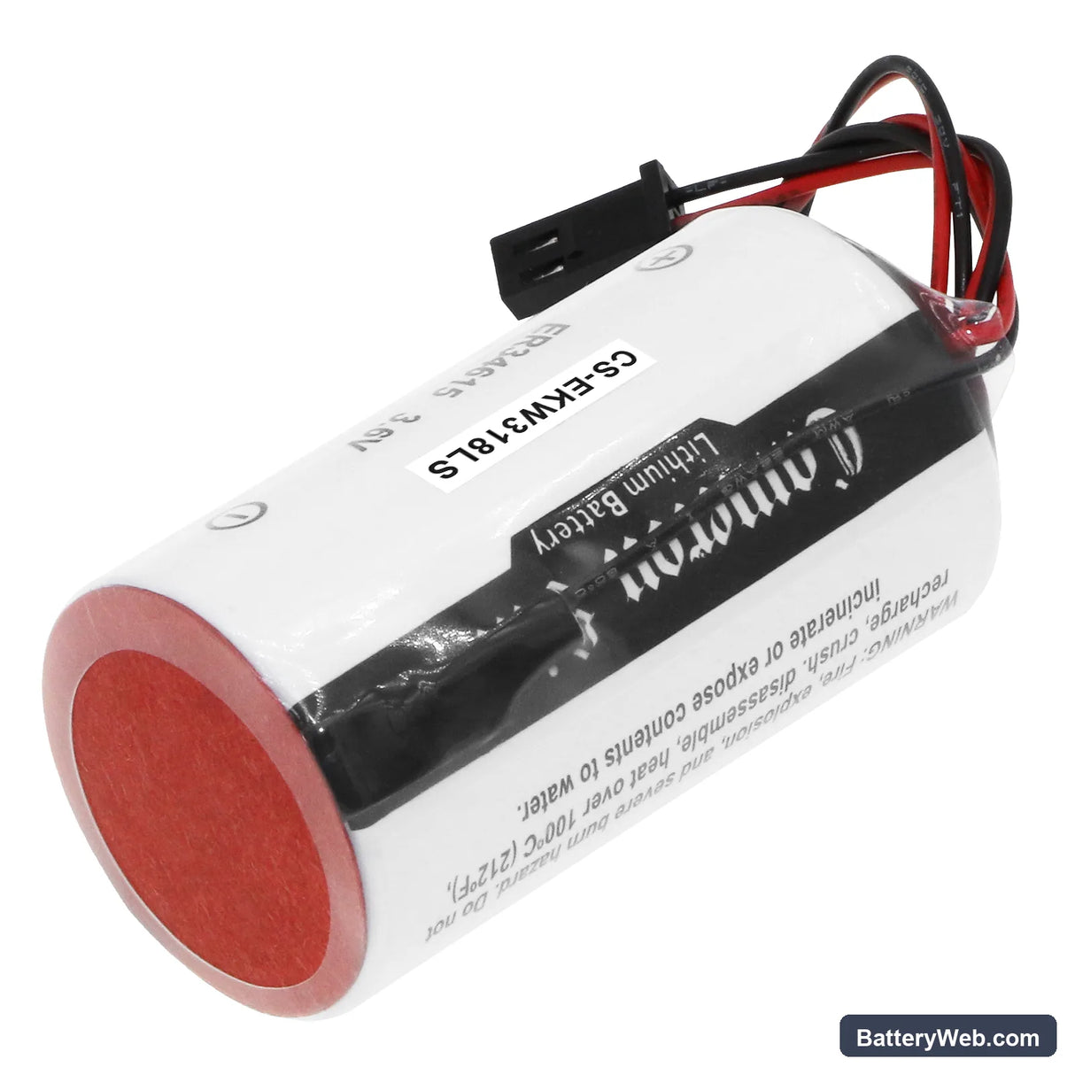 Elkron 80HP8100111 Replacement Battery, 3.6V, 19000mAh, Li-SOCl2 2