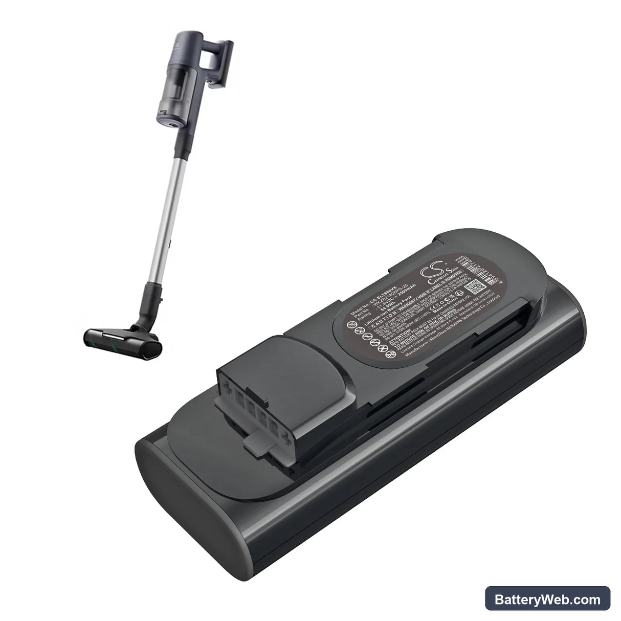 Electrolux EFP61712 Replacement Battery, 21.6V, 2500mAh, Li-ion 6
