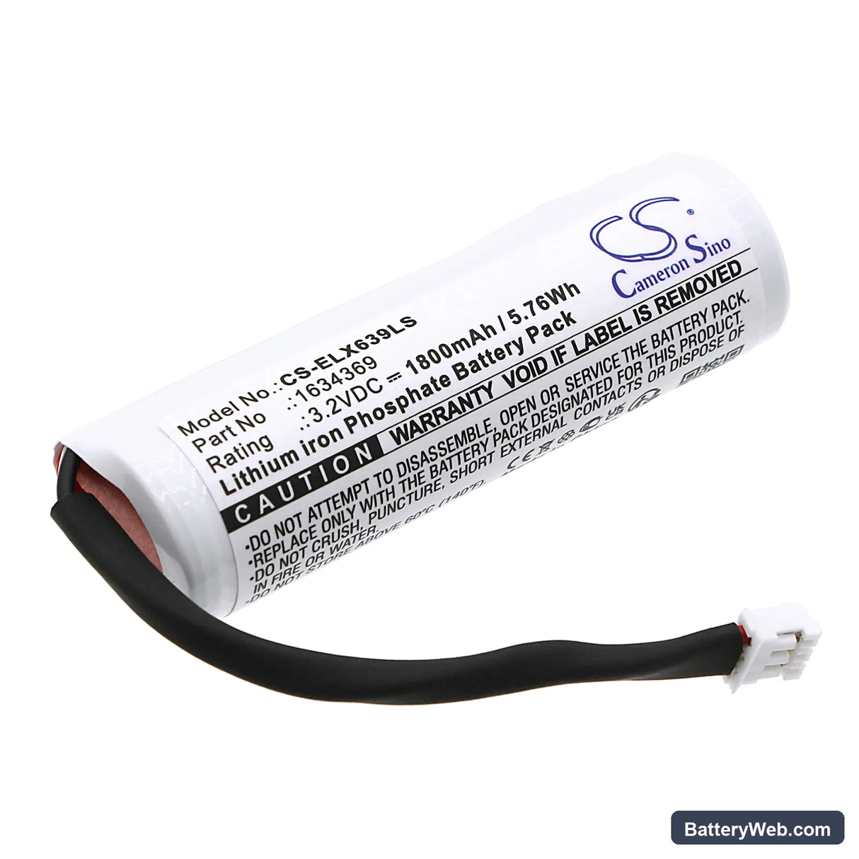 ESYLUX SLE Replacement Battery, 3.2V, 1800mAh, LiFePO4 1