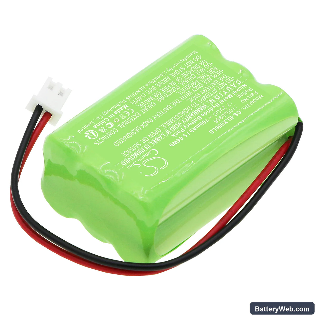 ESYLUX SLC Replacement Battery, 7.2V, 700mAh, Ni-MH 2