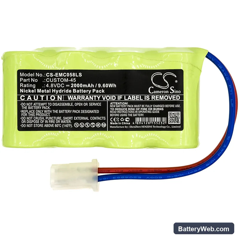 Lithonia ELB0502N Replacement Battery, 4.8V, 2000mAh, Ni-MH 3