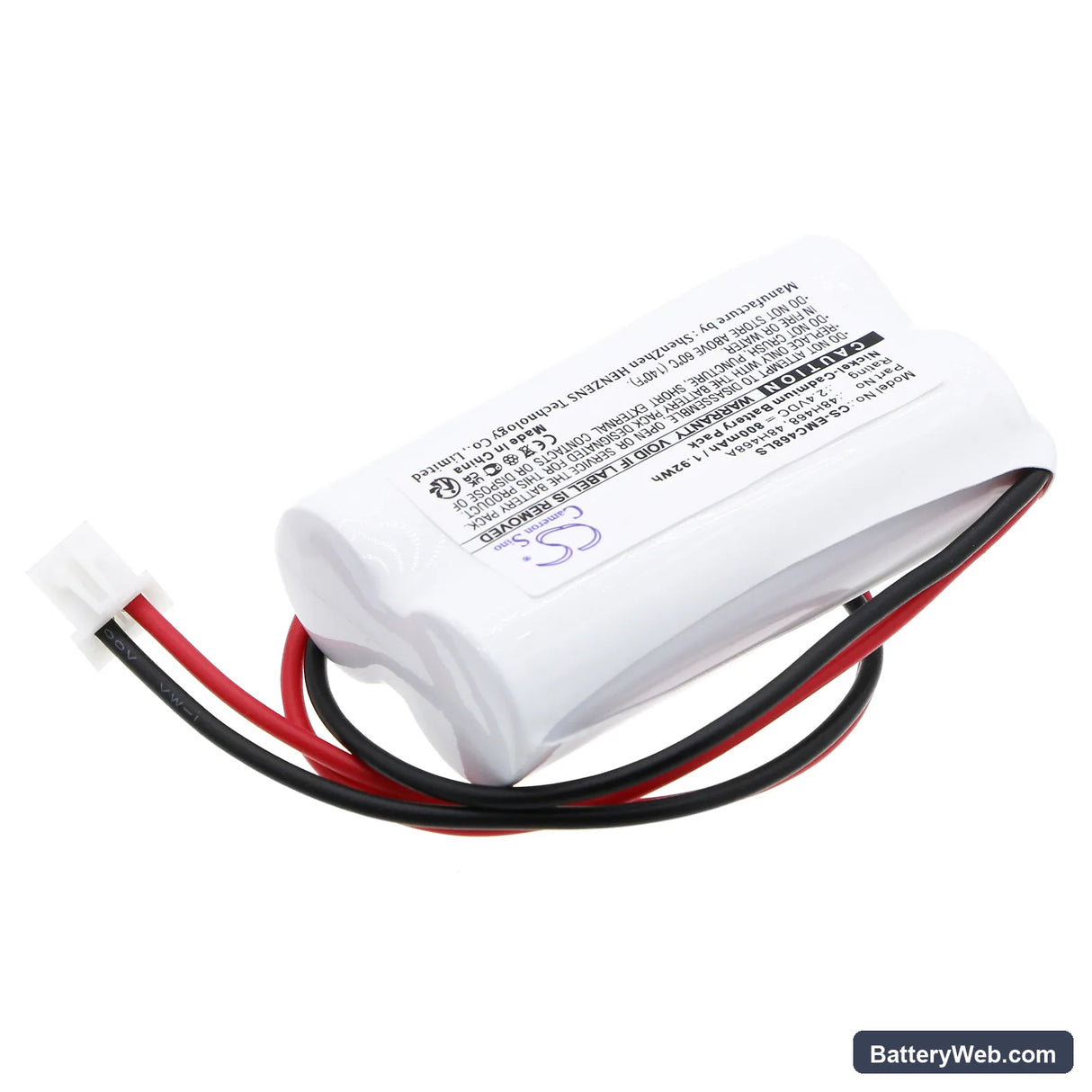 LumaPro 6CGL5 Replacement Battery, 2.4V, 800mAh, Ni-CD 2