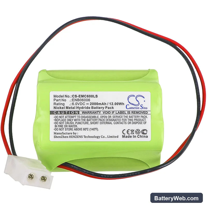 Lithonia ENB06006 Replacement Battery, 6V, 2000mAh, Ni-MH 3