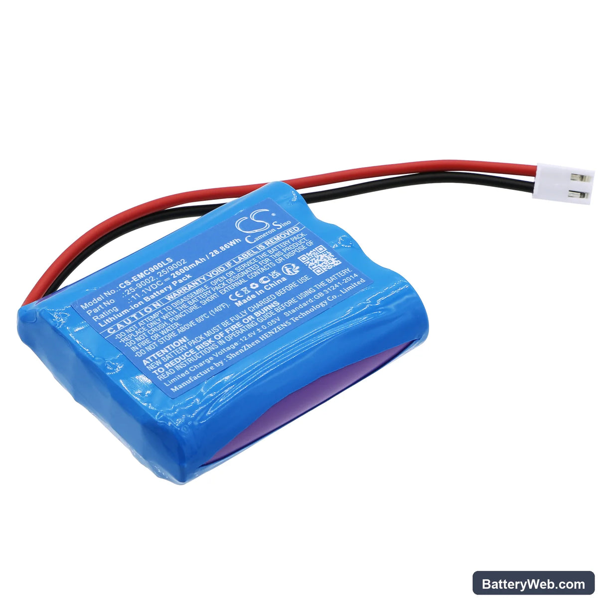 SATCO/NUVO Freedom Emergency Fixture ( 25-9002 ) Replacement Battery, 11.1V, 2600mAh, Li-ion 1