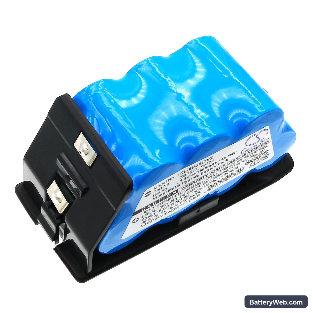 Euro Pro Shark UV617 Replacement Battery, 8.4V, 1500mAh, Ni-MH 1