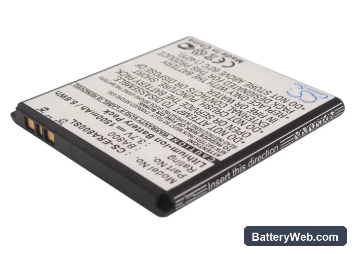 Sony Ericsson Xperia S Replacement Battery, 3.7V, 1500mAh, Li-ion 1