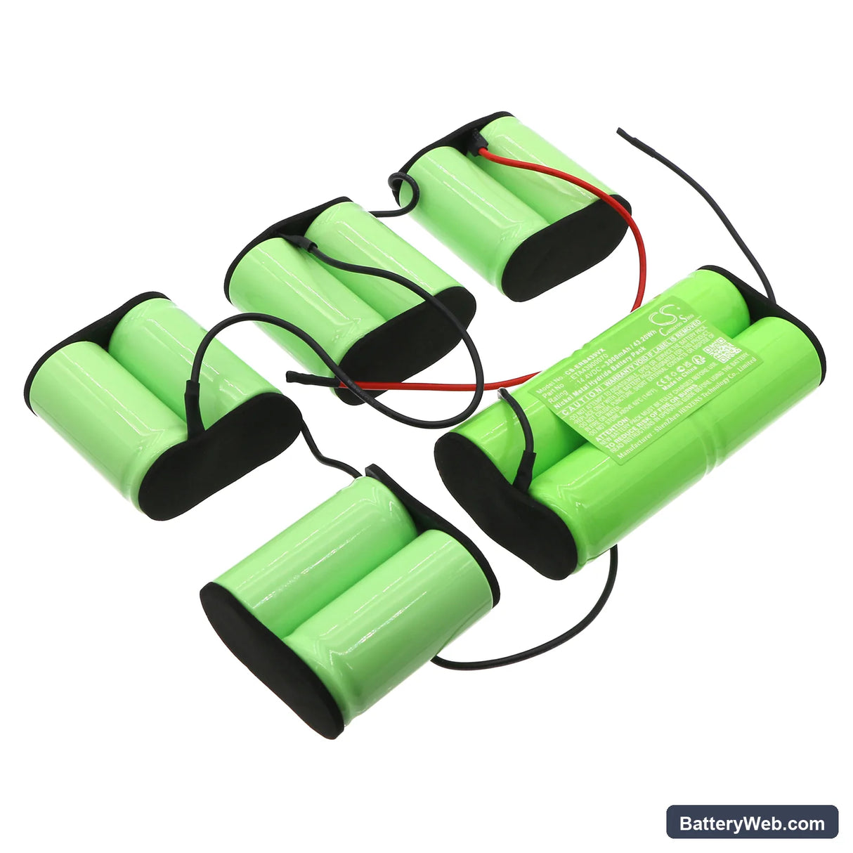 ETA 0439 Brilanto Replacement Battery, 14.4V, 3000mAh, Ni-MH 1