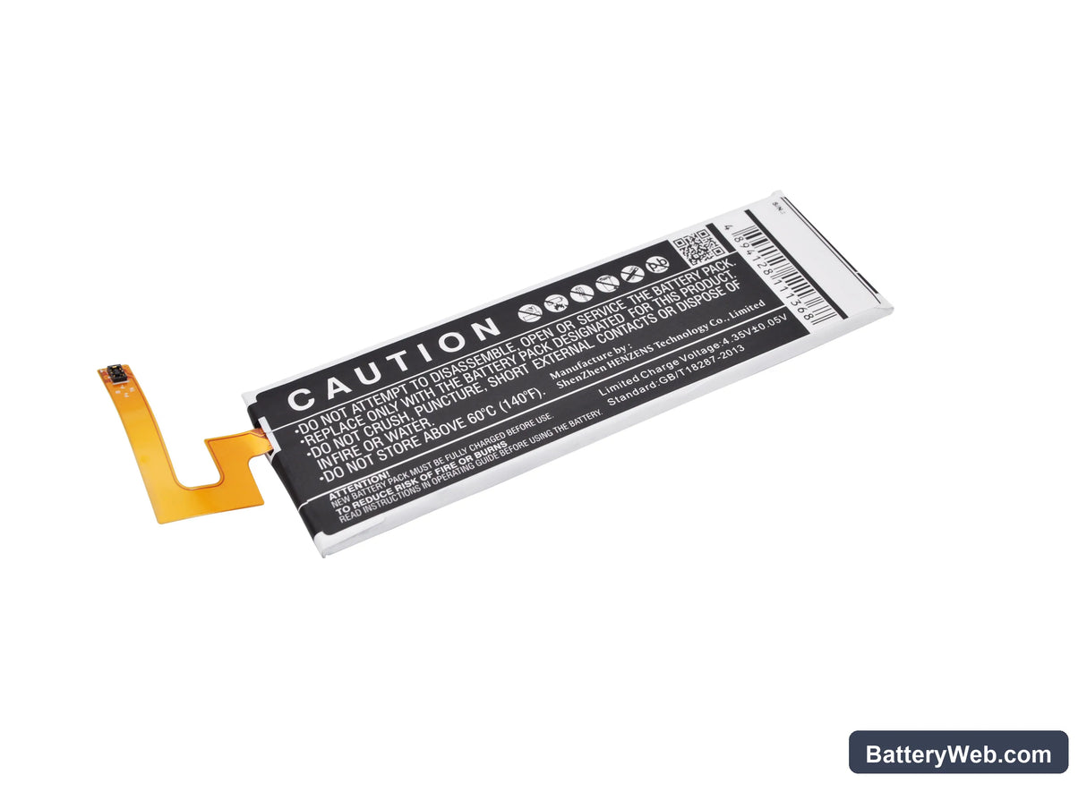 Sony Ericsson Xperia M5 Replacement Battery, 3.8V, 2600mAh, Li-Polymer 3