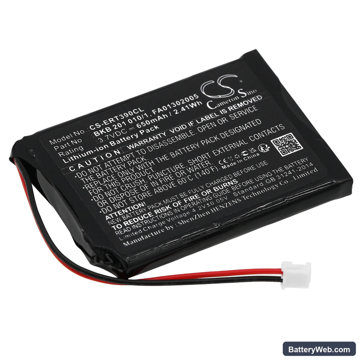 Swyx D210 Replacement Battery, 3.7V, 650mAh, Li-ion 1