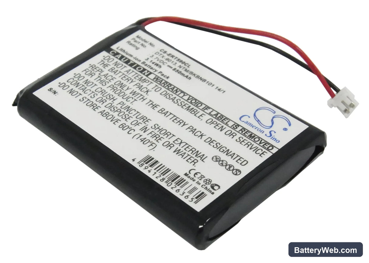 Ericsson DT590 Replacement Battery, 3.7V, 850mAh, Li-ion 1