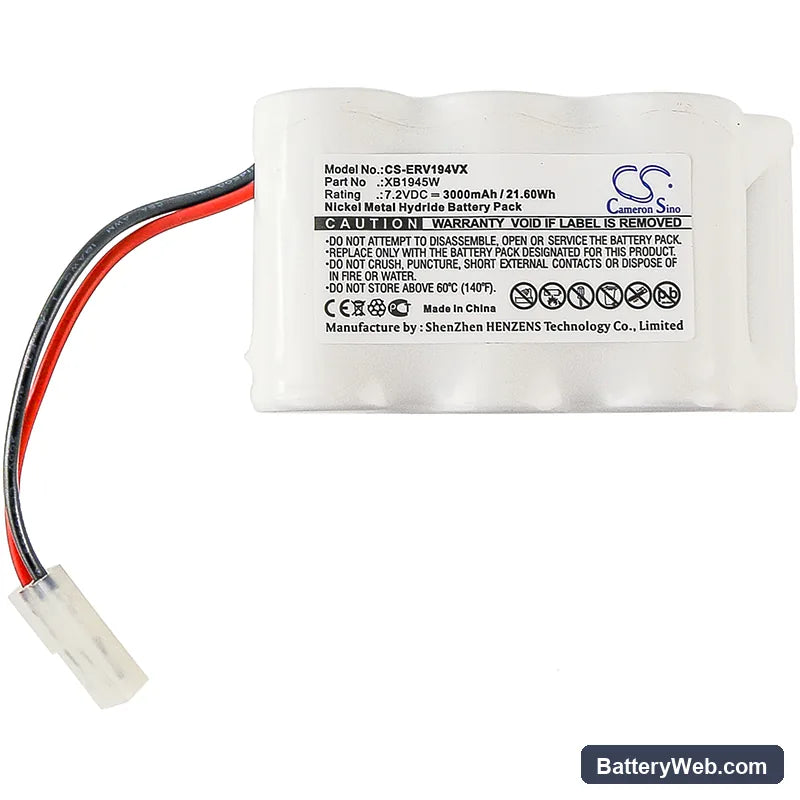 Hoover BD20010 Replacement Battery, 7.2V, 3000mAh, Ni-MH 3