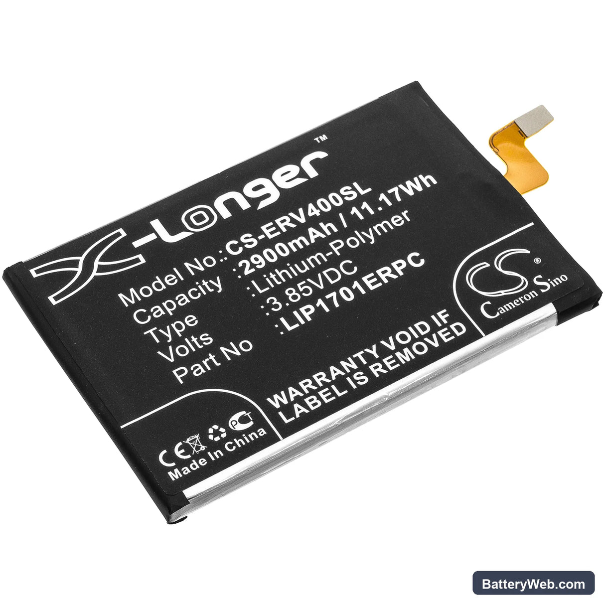 Sony Xperia 1 Global Replacement Battery, 3.85V, 2900mAh, Li-Polymer 1
