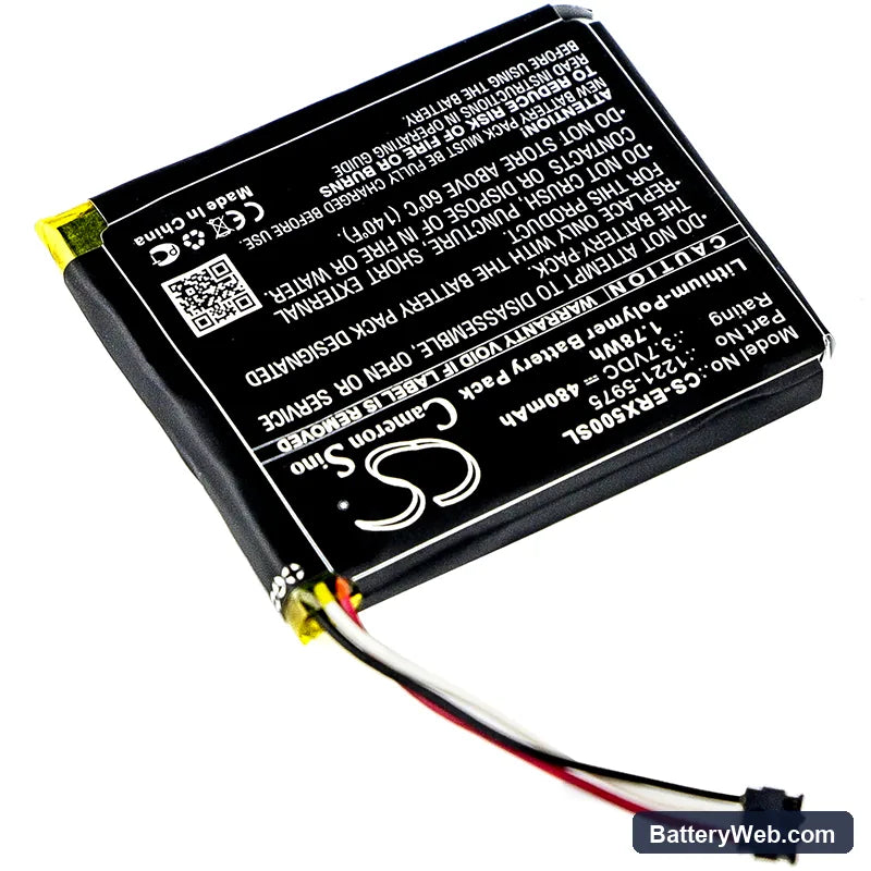 Sony Ericsson Xperia X5 Replacement Battery, 3.7V, 480mAh, Li-Polymer 2