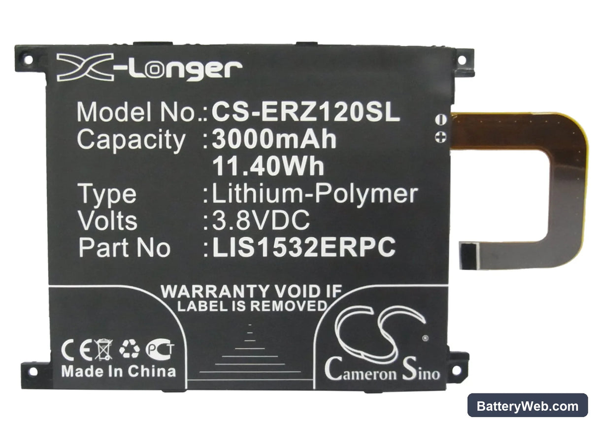 Sony Ericsson Xperia Z1 4G Replacement Battery, 3.8V, 3000mAh, Li-Polymer 5