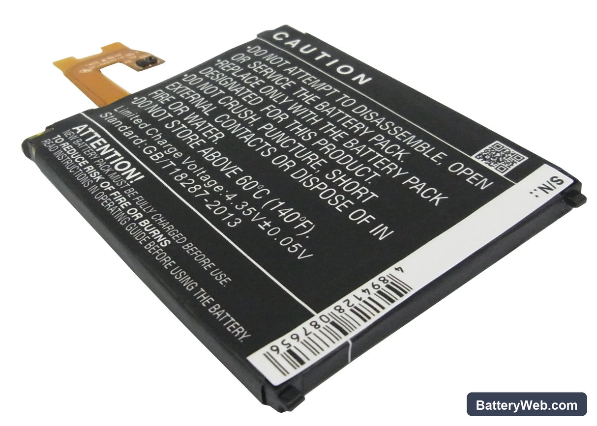 Sony Ericsson Xperia Z2 Replacement Battery, 3.8V, 3200mAh, Li-Polymer 4