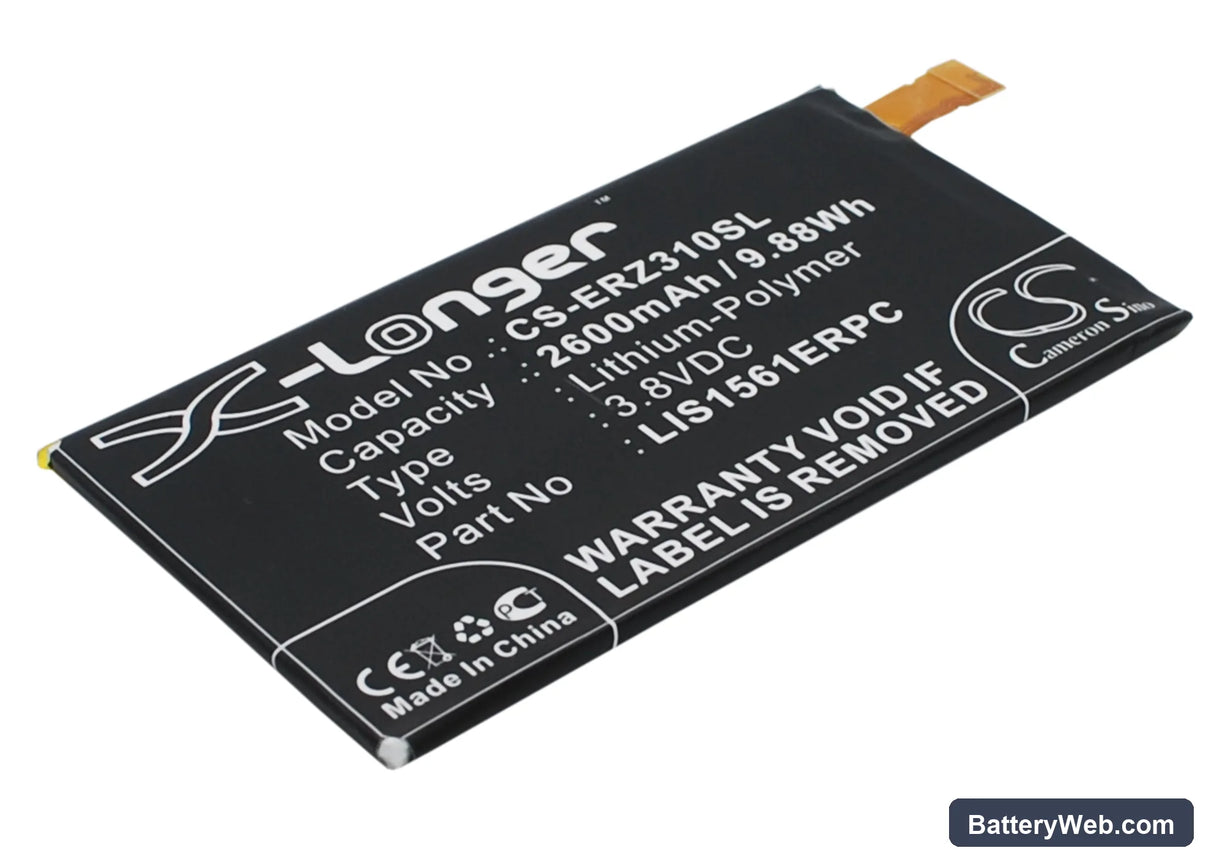 Sony Ericsson Xperia Z3 Mini Replacement Battery, 3.8V, 2600mAh, Li-Polymer 2