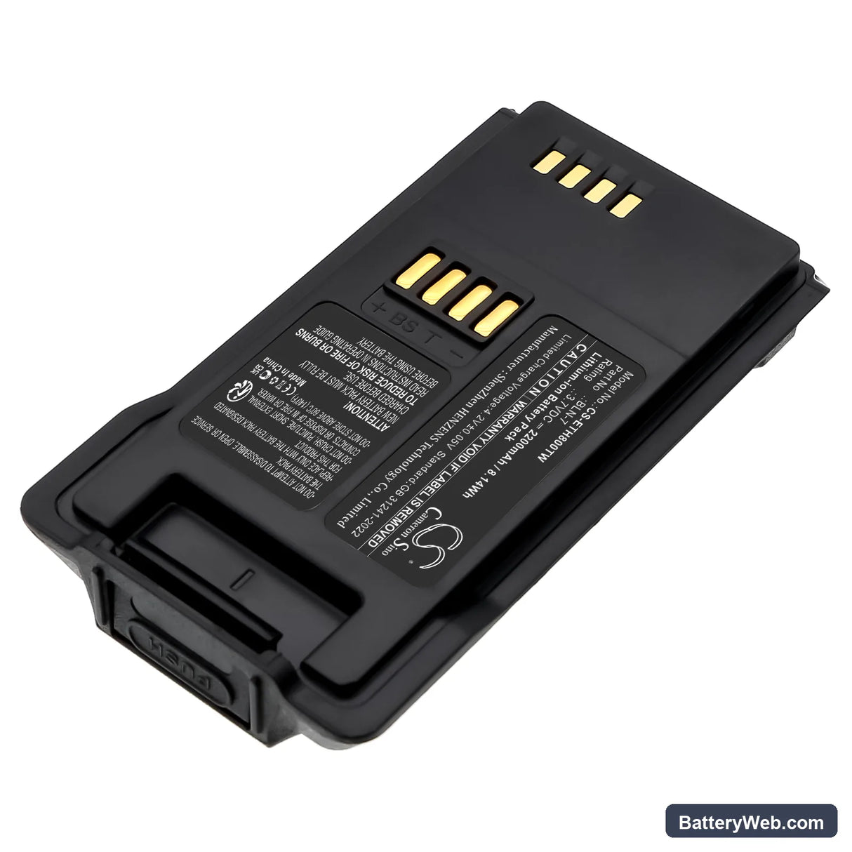 EADS THR8 Replacement Battery, 3.7V, 2200mAh, Li-ion 2