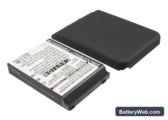 E-TEN glofiish X500 Replacement Battery, 3.7V, 3000mAh, Li-Polymer 2
