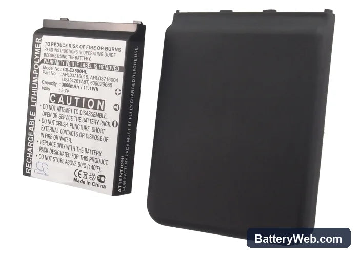 E-TEN glofiish X500 Replacement Battery, 3.7V, 3000mAh, Li-Polymer 5
