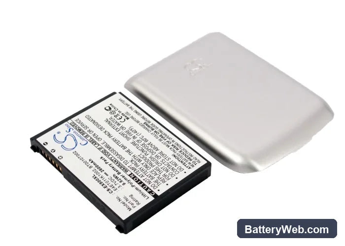 E-TEN glofiish X800 Replacement Battery, 3.7V, 2600mAh, Li-Polymer 2