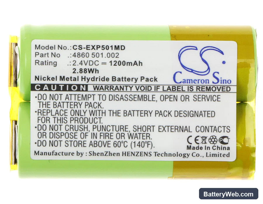 Eppendorf Research Pro Replacement Battery, 2.4V, 1200mAh, Ni-MH 5