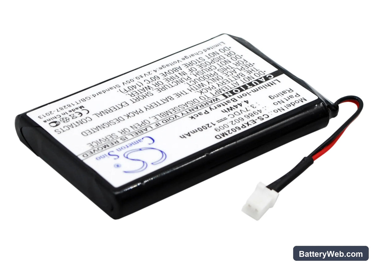 Eppendorf Stream Replacement Battery, 3.7V, 1200mAh, Li-ion 3