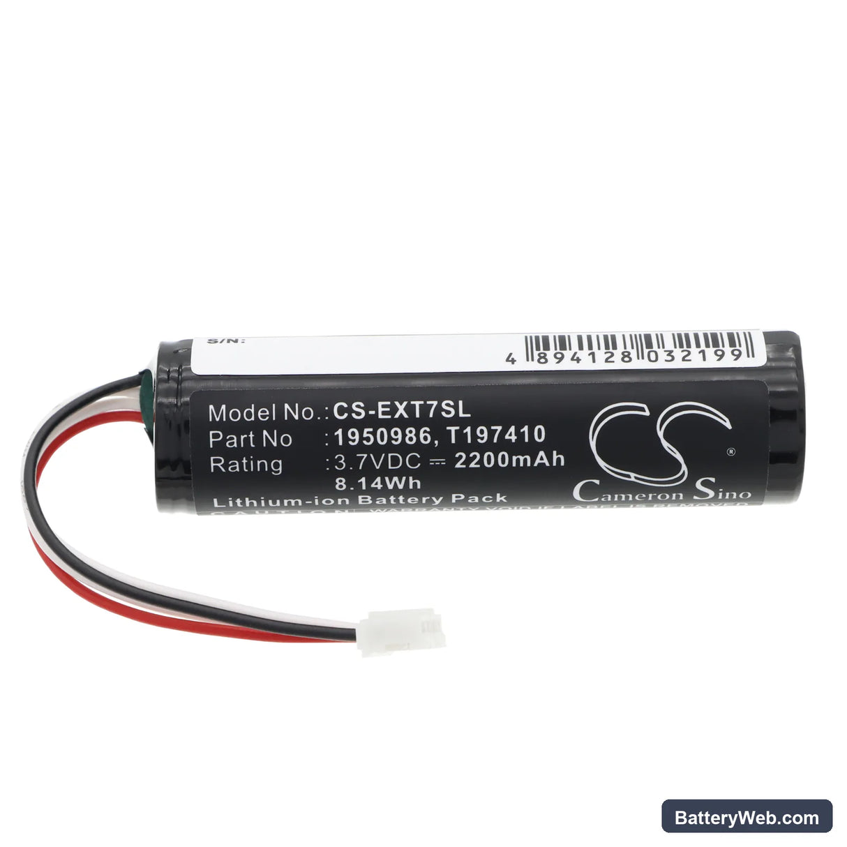 Reed R2050 Replacement Battery, 3.7V, 2200mAh, Li-ion 3