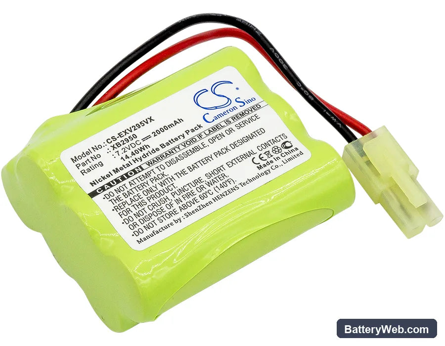 Euro Pro V2945 Replacement Battery, 7.2V, 2000mAh, Ni-MH 1