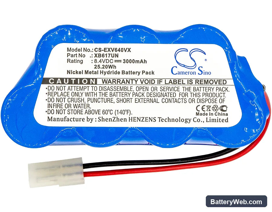 Domo DO206SW-34 Pro Replacement Battery, 8.4V, 3000mAh, Ni-MH 3