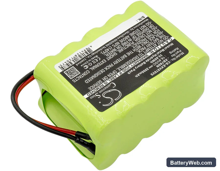 Euro Pro Shark SV780N Replacement Battery, 16.8V, 2000mAh, Ni-MH 2