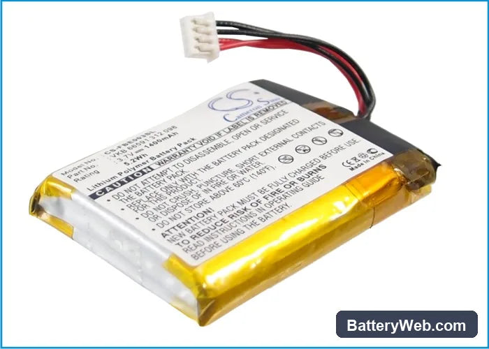 Fitage Katharina das Grobe Replacement Battery, 3.7V, 1400mAh, Li-Polymer 2