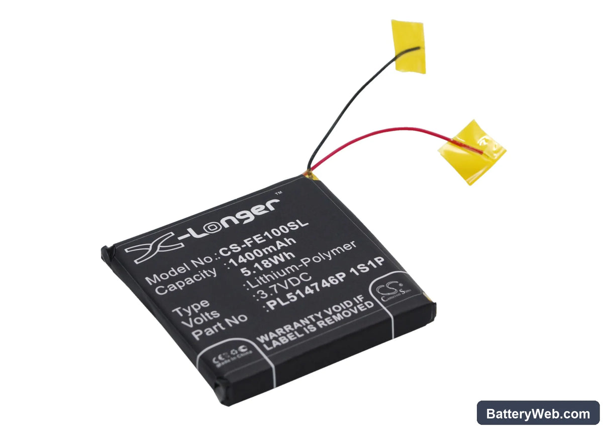 Fiio E10 Replacement Battery, 3.7V, 1400mAh, Li-Polymer 2
