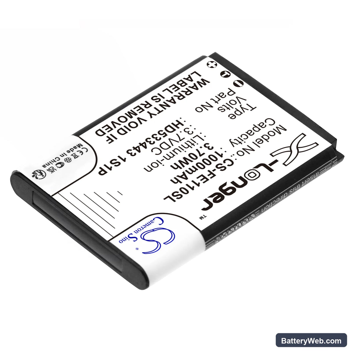 Fiio E11 Replacement Battery, 3.7V, 1000mAh, Li-ion 2